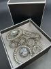 Art Deco Modern Rhinestone Necklace - 5