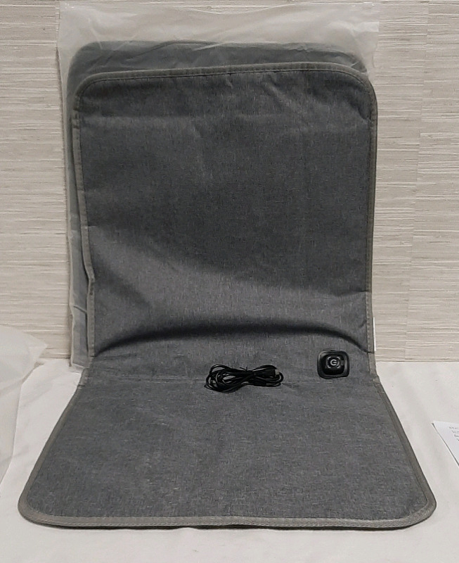 2 Rechargeable Heated Seating Pads. USB cord included 16.5 x 35"