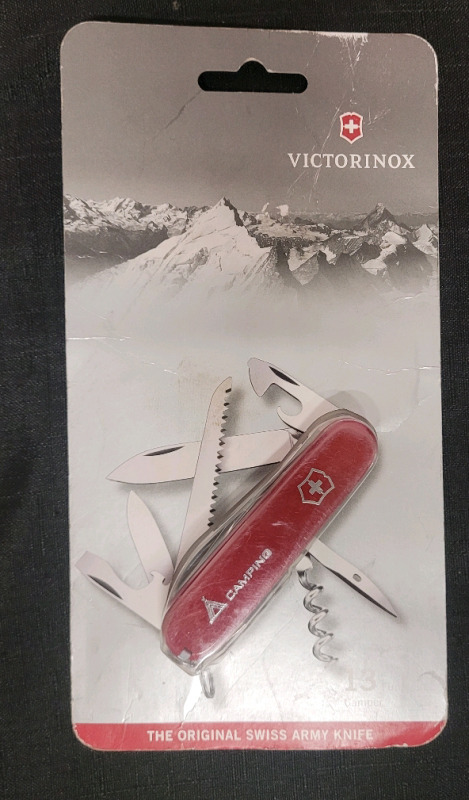 New - Victorinox 13-Function Folding Camping Swiss Army Knife , Sealed
