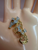 BUTLER Rhinestone Seahorse Brooch signed - 5