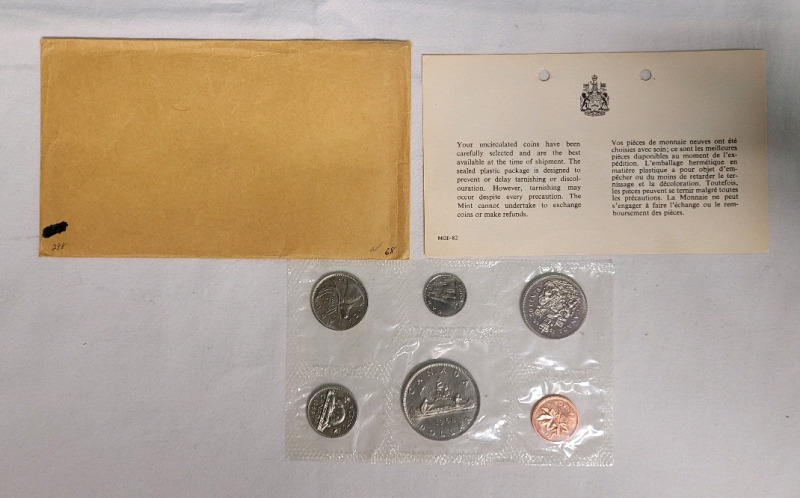 1968 Canadian Coin Set , Sealed Uncirculated