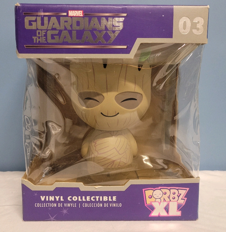 DORBZ XL Groot Mossy Vinyl Sugar ' Guardians Of The Galaxy ' 7" Figure in Box