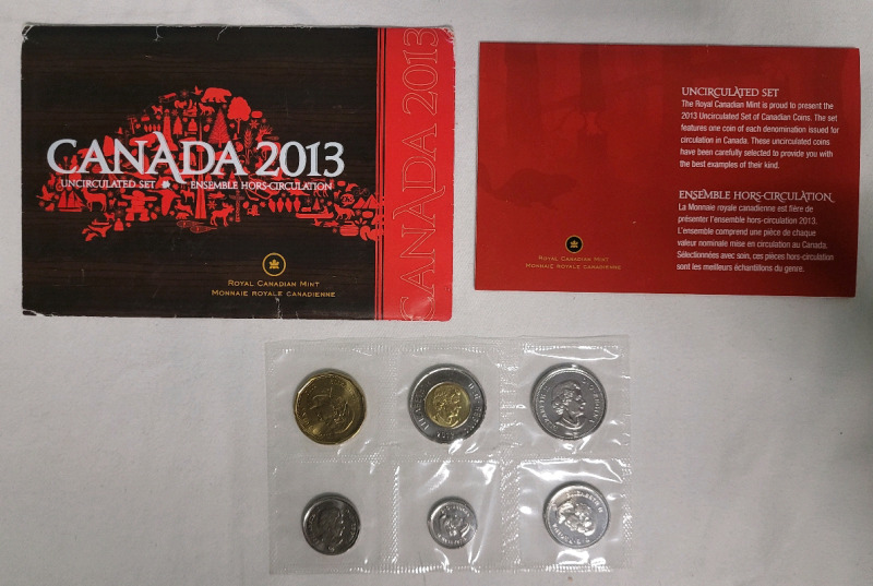 2013 Canadian Coin Set , Sealed Uncirculated