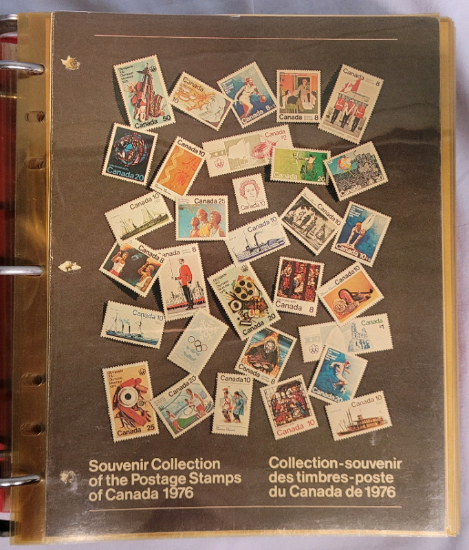 1976 - 1980 Souvenir Collection of the Postage Stamps of Canada . Complete Sets