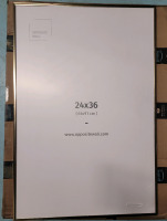 New - 24&times;36 Gold Tone Aluminum Picture Frame