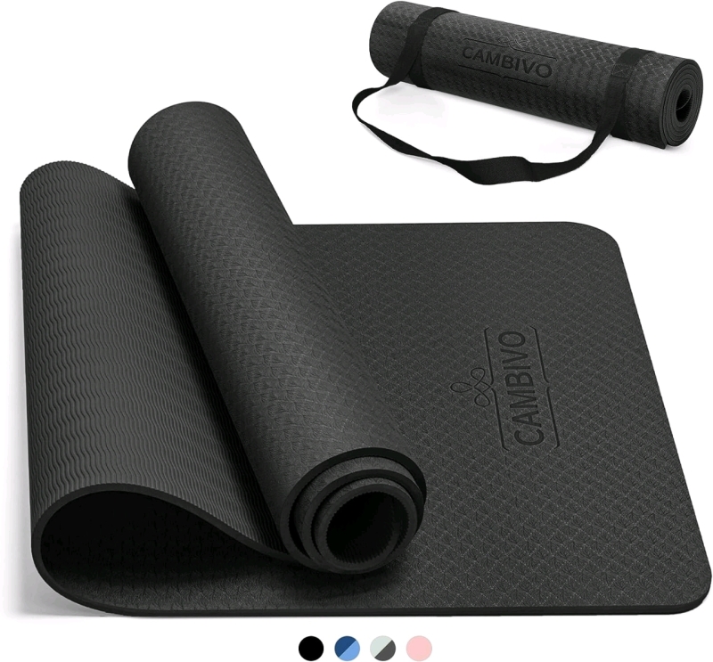 CAMBIVO Large Yoga Mat for Women Men Kids, Extra Long and Wide 30 X 76" 6mm