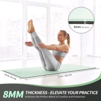 Cambivo Extra Thick Non Slip Yoga Mat 72 X 24 inches