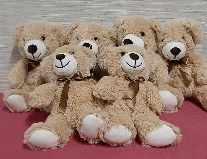 NEW 6 Quaakssi Teddy Bears for Kids to Love 12 inches high