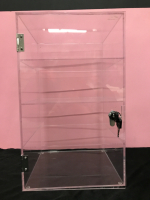 9.5”x15.5” Four Tiered Clear Acrylic Display Case With Keys