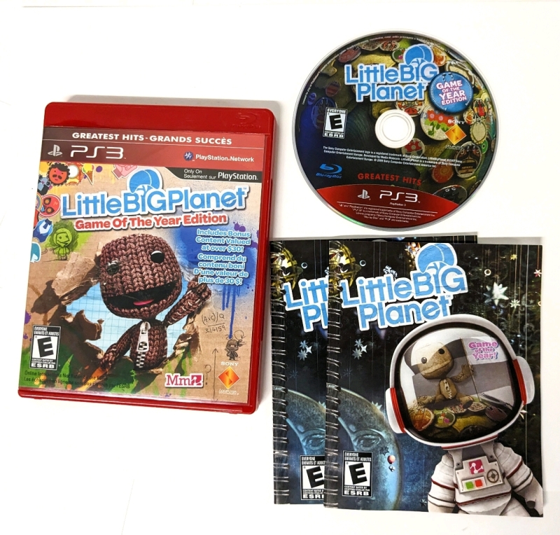 Sony PlayStation 3 / PS3 LITTLE BIG PLANET Game of the Year Edition with Booklets