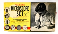 Vintage 1938 Gilbert No. 8 Microscope Set with Polaroid Junior & Original Box