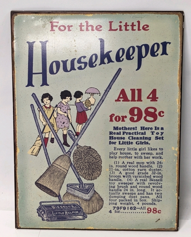 " For the Little Housekeeper " Reproduction Advertising Tin Sign 10.2" x 13.6"