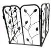 New 3-Panel Hinged Garden Fence with Spikes 15.25" Tall - 2