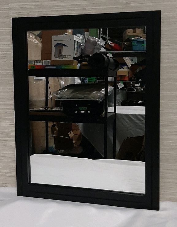 NEW Framed Mirror in Black 19.50 X 15.75