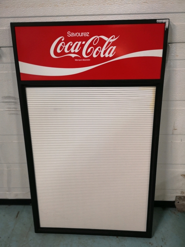 Vintage French Coca-Cola Menu Sign