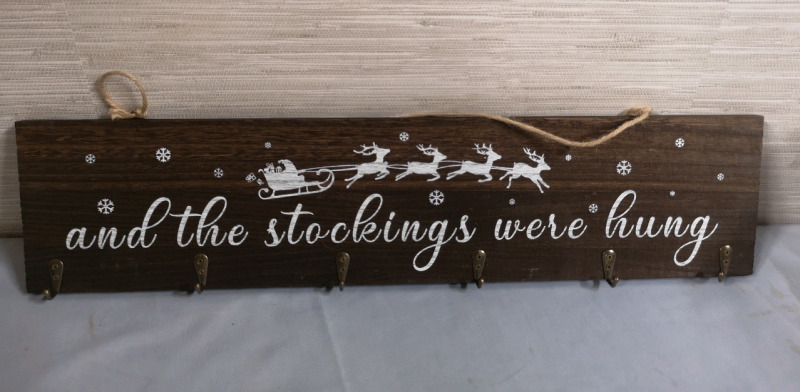 New Decorative 6 Stocking Hanger