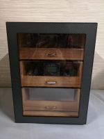 New Ulbertus Cigar Humidor Cabinet 3 Layer - Storage of 100-150 Counts AS IS