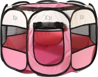 Rarasy Octagonal Soft Pet Playpen, Exercise Pen for Small Dogs, Cats and Other Pets<br/>17.5 high 24" across
