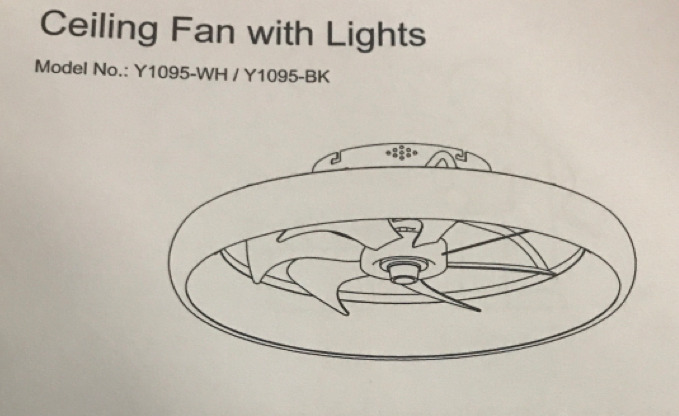 New Siljoy Ceiling Fan with Lights Y1095-WH