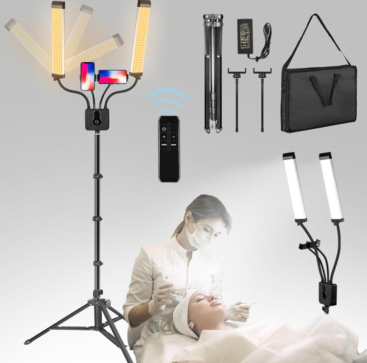 New GHWMYD Lash Light for Eyelash Extensions Estheticians Light 360&deg; Adjustable LED Lash Lamps with Tripod Stand