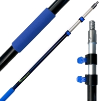 NEW EVERSPROUT 5-12 Foot Telescopic Extension Pole (18-20ft Reach) | Lightweight, Rust-Resistant Aluminum | 3/4&rdquo; ACME Thread Tip works for Twist-On Squeegee, Duster, Paint Roller, Bulb Changer (pole only) Retail $104.18 Stock photo used <br/>