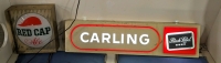 2 Beer Signs - Red Cap & Carling