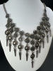Fringe Drape Collar Larvikite Brads Urchin Ring - 3