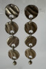 Hammered Teardrop Hug Butterfly AK11 Motif Necklace Earrings - 5