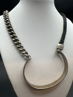 Modern unusual MY Horseshoe Half Bracelet Statement Necklace