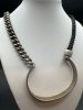 Modern unusual MY Horseshoe Half Bracelet Statement Necklace