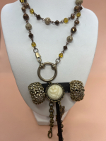 Modern Necklace Beads & pearls Cameo Bracelet Brutalist Earrings