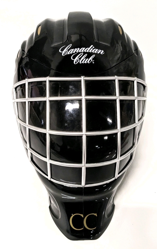 Canadian Club CC Whiskey Hockey Goalie Mask Plastic Ice Bucket