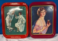 2 Vintage Coca-Cola Trays