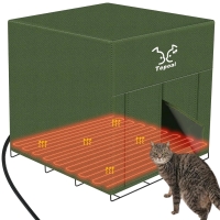 NEW Large Heated Cat House For Outdoor Cats In Winter,