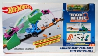 New HOT WHEELS Track Builder System : Hammer Drop Challenge