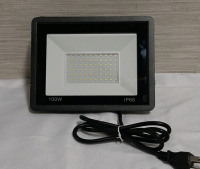 NEW 100W IP66 LED Outdoor Flood Light with Plug In