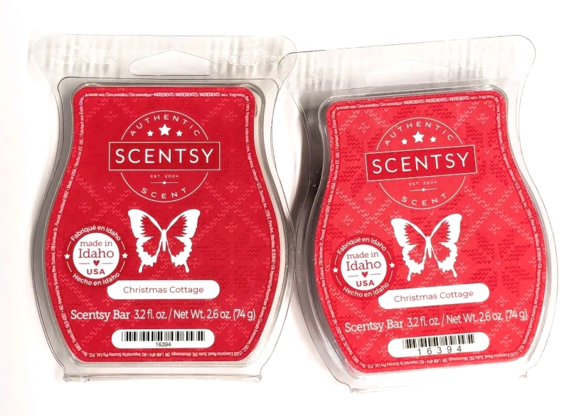 2 New SCENTSY BARS 74g ea (Christmas Cottage)