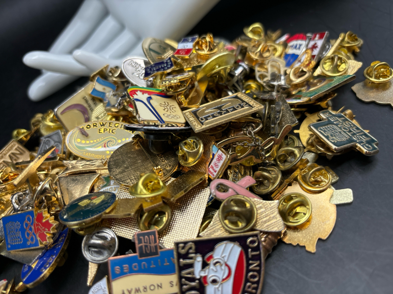 Bag filled with Large amount of Pins