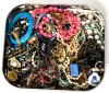 Unsorted Assorted Jewelry in Cookie Tin - 2