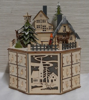 NEW Clever Creations Wooden Christmas Advent Calendar