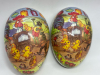 5 Stacking 1920s Western Germany Paper Mache Easter Eggs <br/> - 4