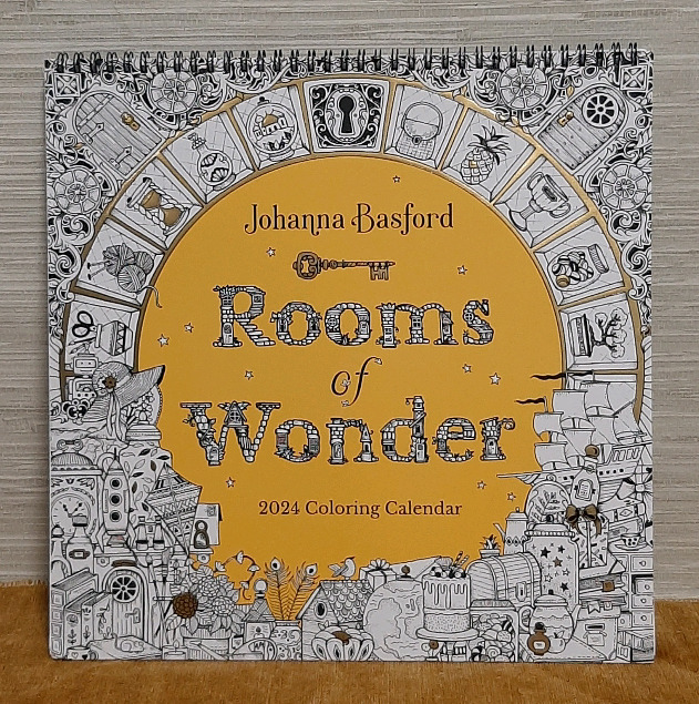 NEW Rooms of Wonder 2024 Colouring Calendar by Johanna Basford