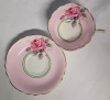 Paragon Double Warrant Pink Cabbage Rose Cup & Saucer . Both Ring True - 2