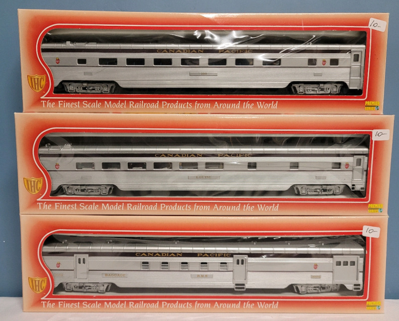 IHC Premium Series HO Scale Canadian Pacific Railroad Model Cars , Three (3) Cars