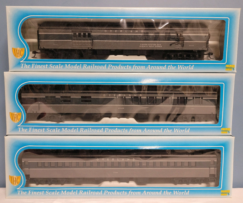 IHC Premium Series HO Scale Union Pacific Overland Railroad Model Cars , Three (3) Cars