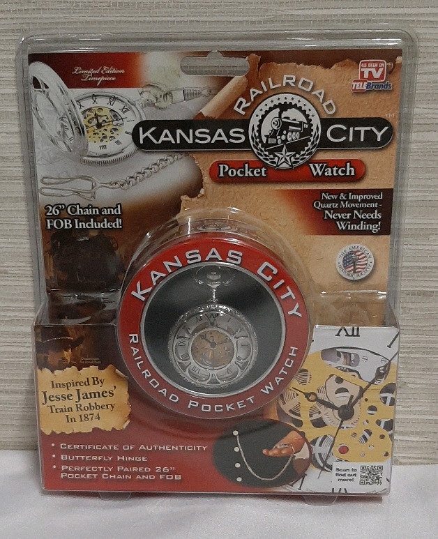 Kansas City Railroad Pocket Watch Unopened