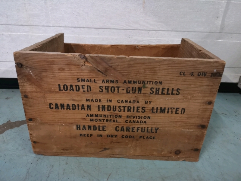 Vintage Wooden Crate - Small Arms Ammunition