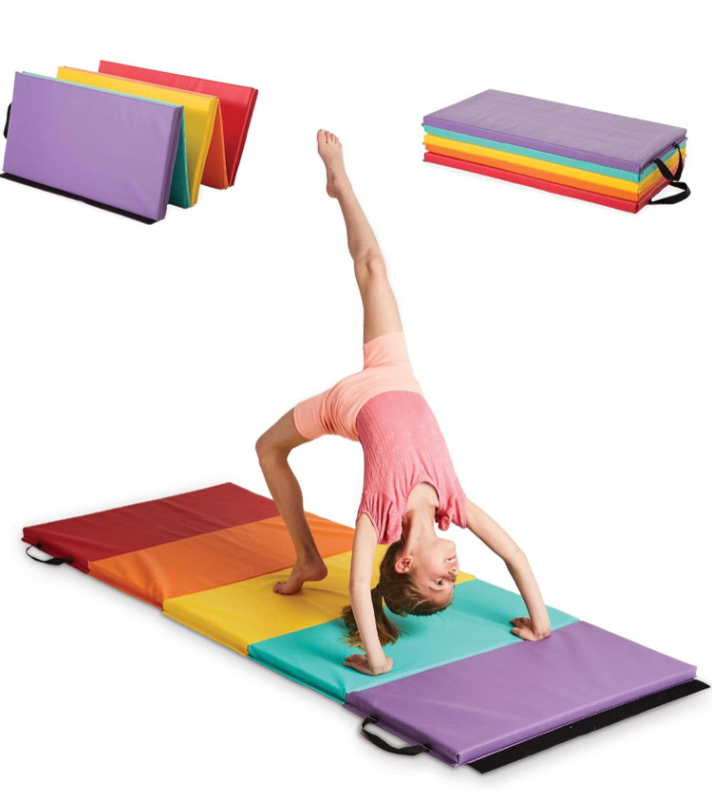 HearthSong 5-Panel Folding Gymnastics Tumbling Mat