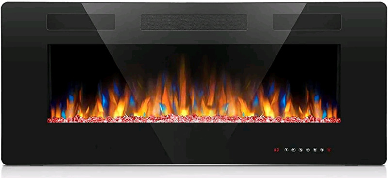 Joy Pebble 42" Electric Fireplace Wall Insert , 750/1500W , Working