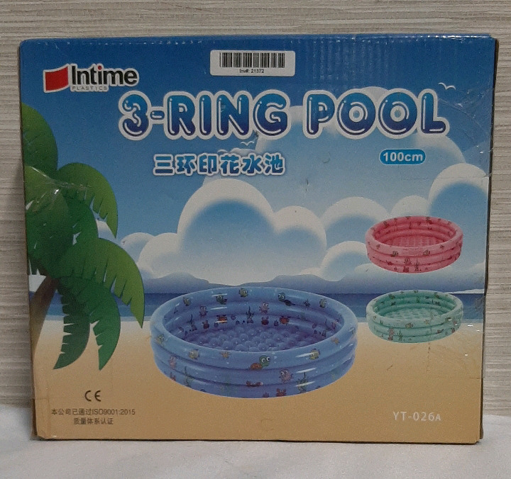 NEW 3 Ring Pool 130 X 40cm Green